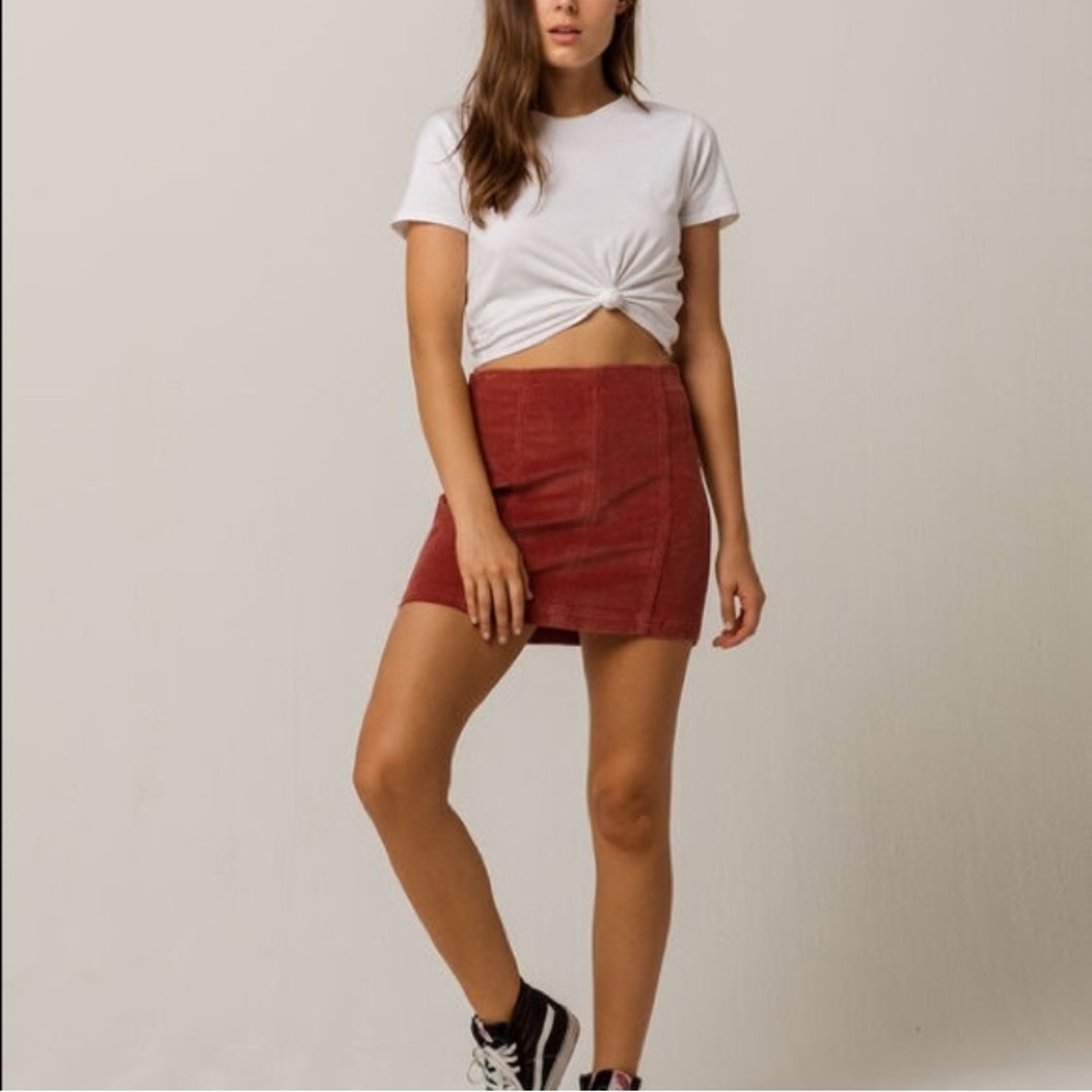 Corduroy Mini Skirt